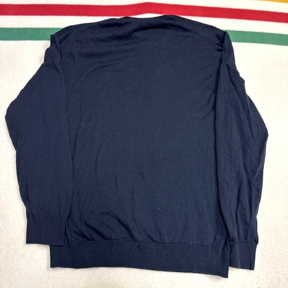 ASKET The Cotton Sweater Mens‎ Size M Short Dark Navy 100% Organic Cotton - Picture 2 of 8